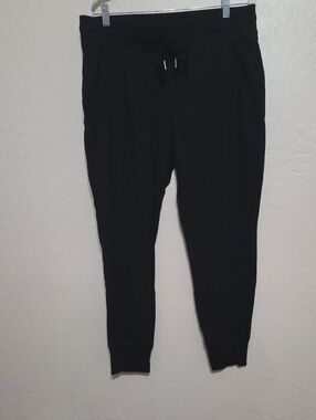 Daily Ritual Black Drawstring Jogger Pants